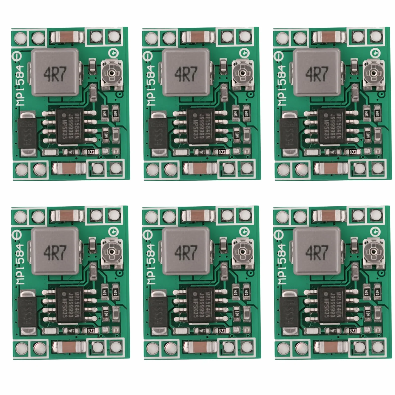 MP1584EN DC-DC Buck Converter 4,5-28 V do 0,8-20 V Step Down regulowany przetwornik 6 sztuk