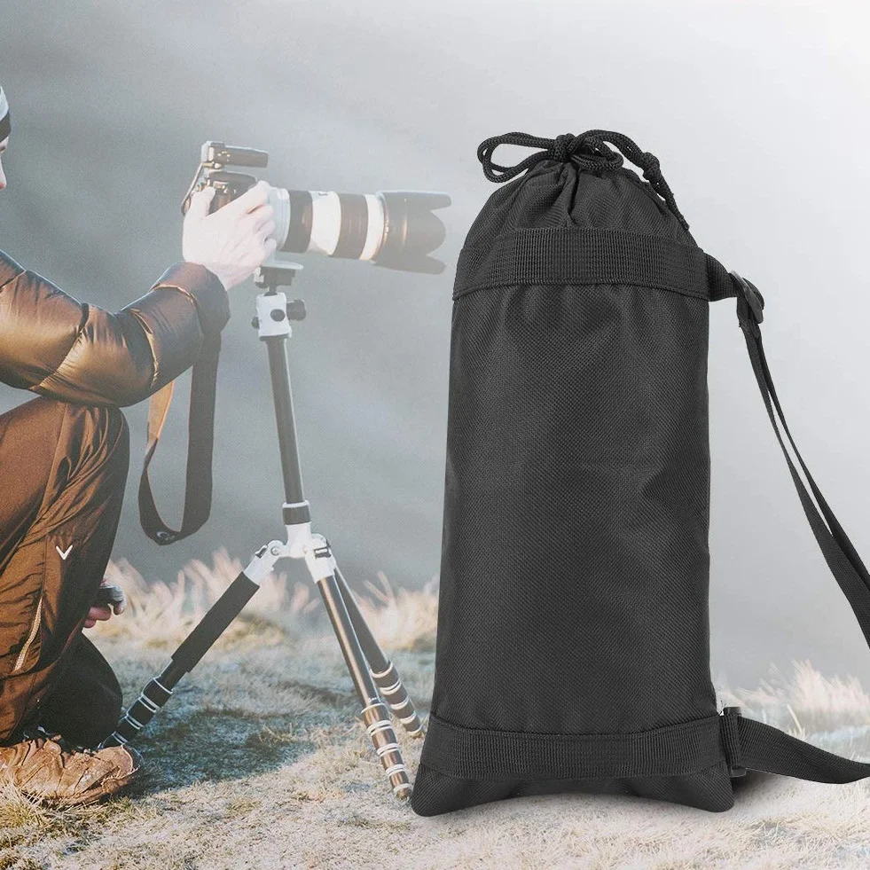 Czarny futerał Fotograficzny Wytrzymały, Składany futerał na Statyw do Aparatu Lekki dla Fotografów (35cm)