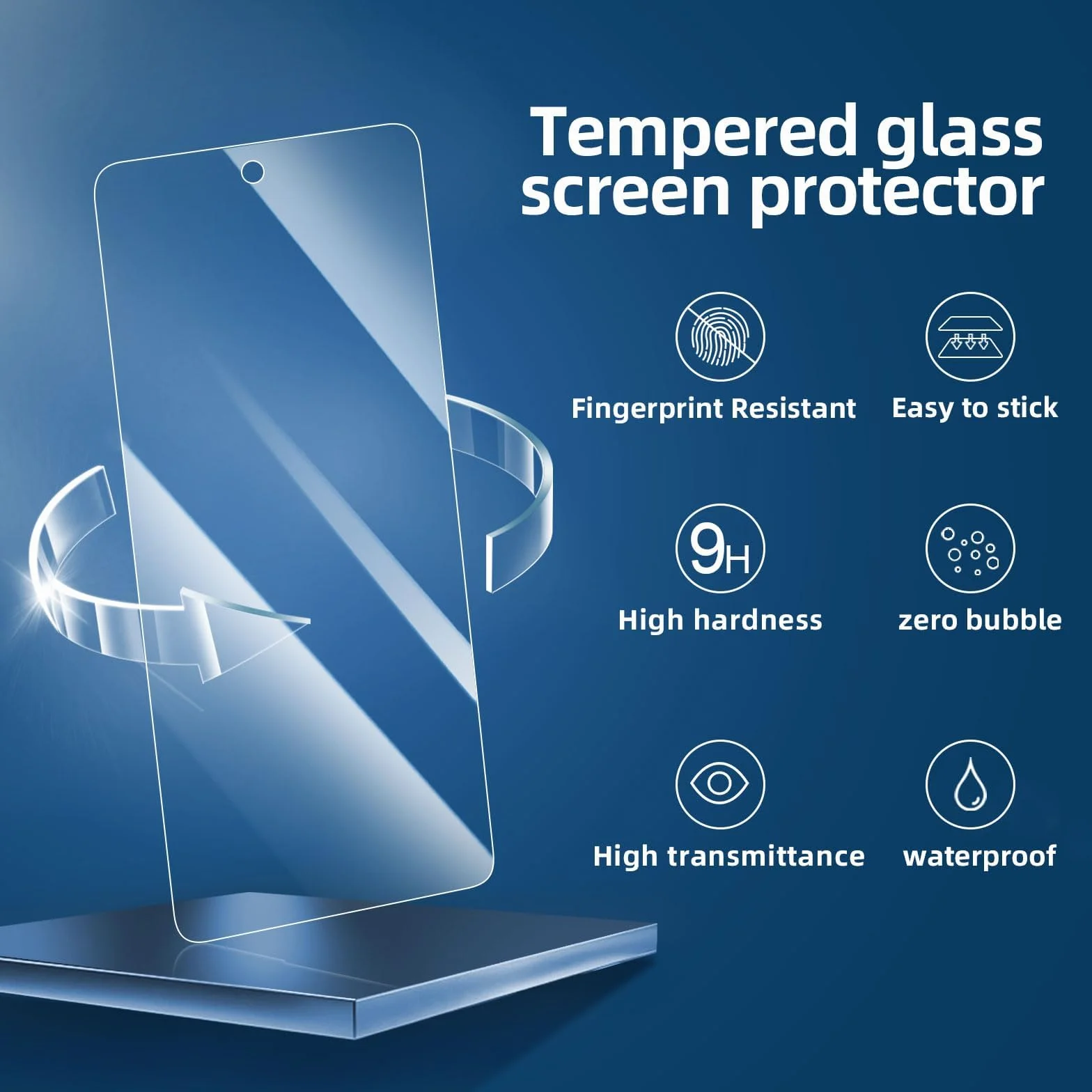 NEW'C 3 Sztuki Szkło dla Xiaomi Poco X6 5G, X6 Pro 5G Hartowane i Folia Ochronna Ochraniacz Ekranu - Bez pęcherzyków powietrza, odporność na zarysowania