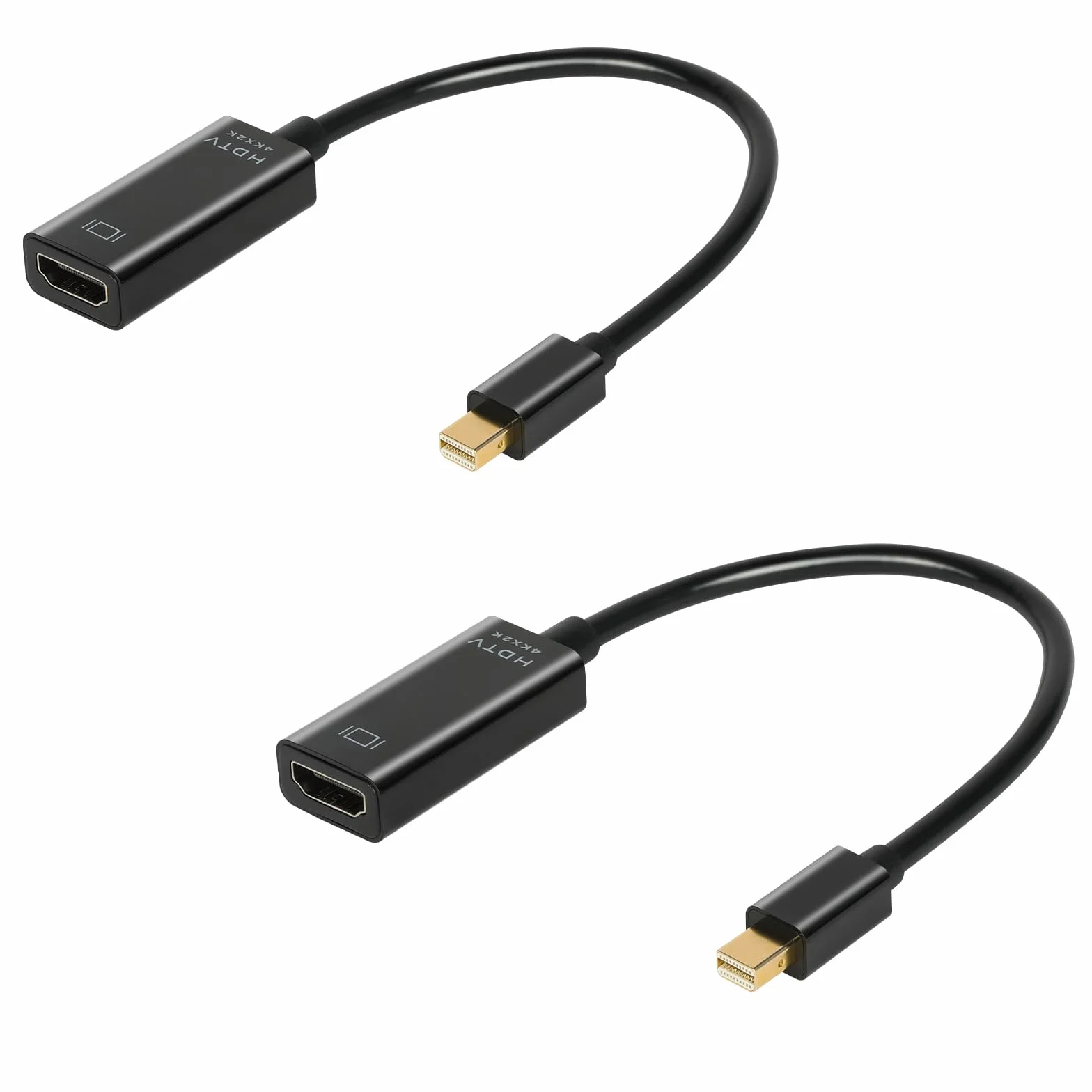 AXFEE 4K Mini DisplayPort na HDMI 2 adapterów czarny