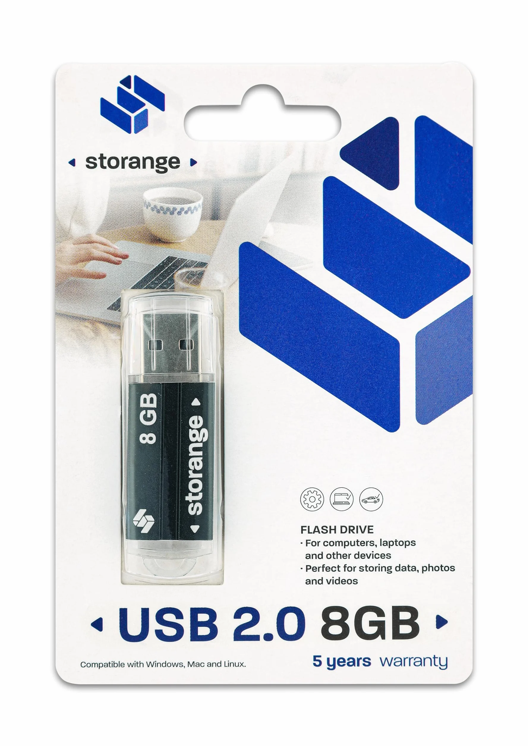 STORANGE Pamięć USB 8 GB 2.0 Basic czarna