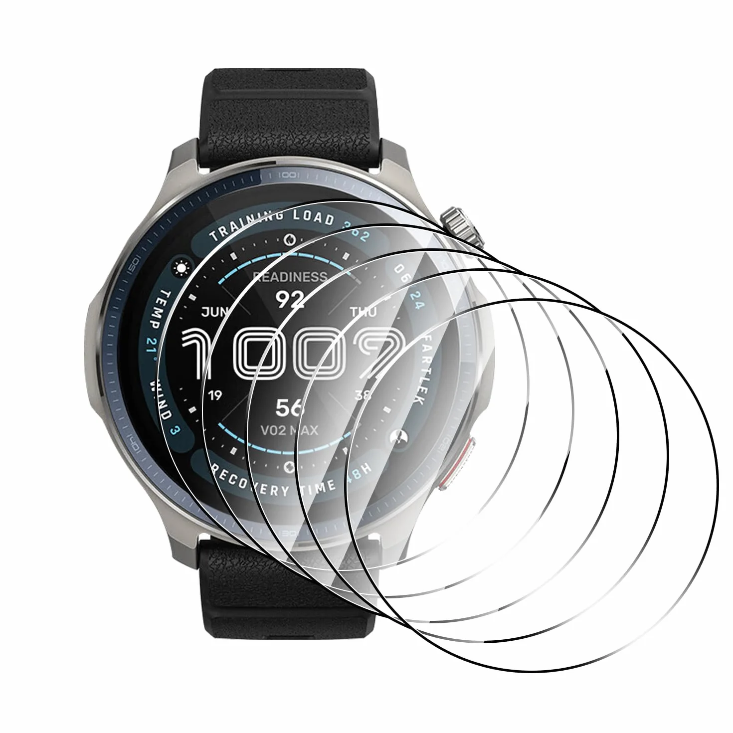 Szkło hartowane do Amazfit Balance 2 47 mm 9H 0,33 mm folia ochronna