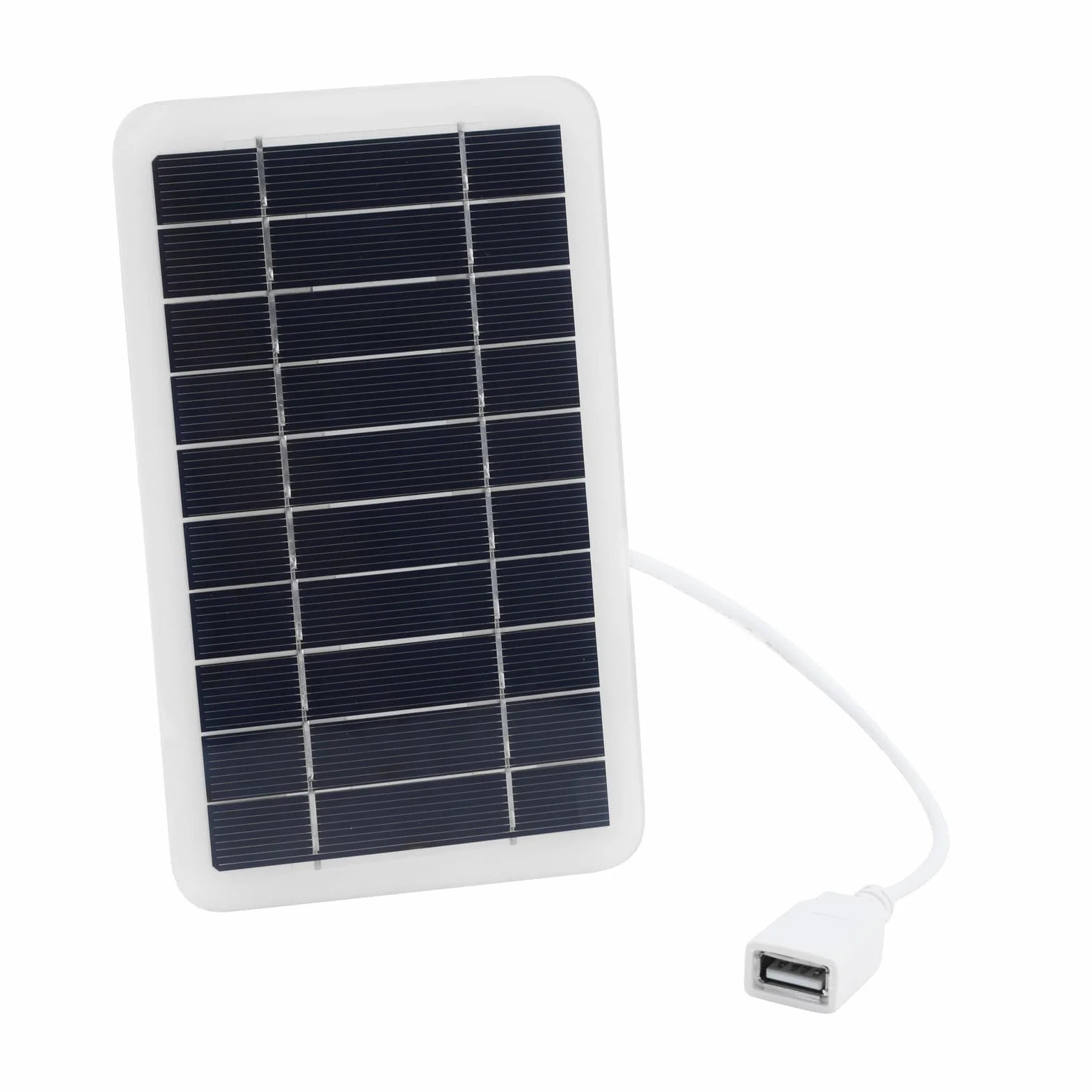 Przenośny podróżny panel słoneczny 2 W ze złączem USB 5 V, ładowarka słoneczna do telefonów komórkowych, power bank, aktywności na świeżym powietrzu, wodoodporny i trwały
