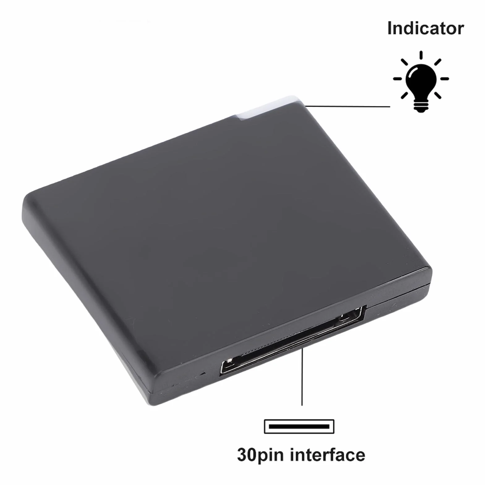 LICAEVEY Bluetooth 5.0 Adapter Odbiornik do Sounddock 30 Pin, Stacja Dokująca Muzyki Bezprzewodowe Strumieniowe Przesyłanie Dźwięku, Przenośny Bezprzewodowy Głośnik Muzyczny Dock