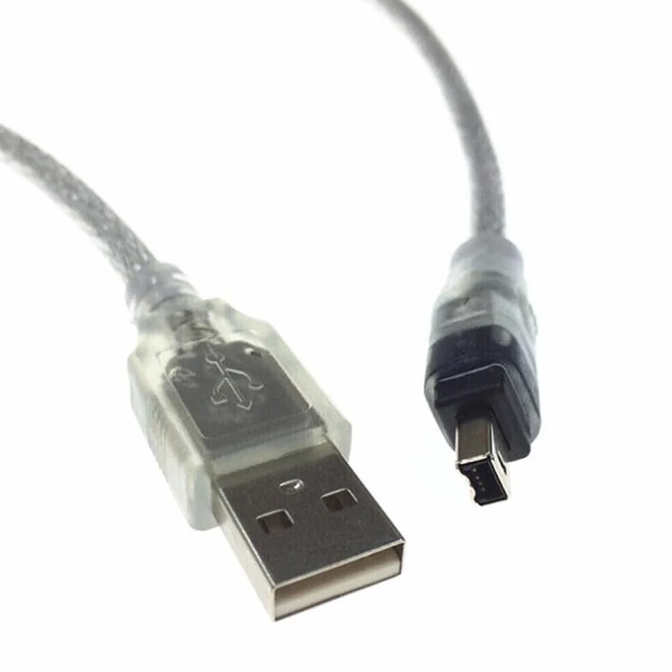 BRAVECOW USB do Firewire IEEE 1394, AM na 4-pinowy kabel 1,5 m adapter kabel kabel kamera do edycji komputera do mini kamer DV i D8 1394 cyfrowy sprzęt wideo