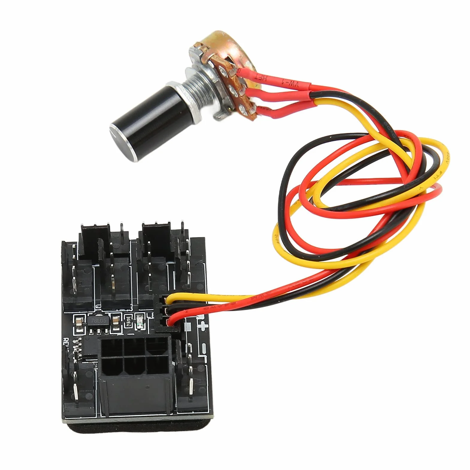 4-pinowy 3-pinowy Koncentrator Wentylatora PWM Kontroler Prędkości DC 12 V do Komputera PC, Gruby Klej do Mocowania, Elastyczny Przedłużacz, Długoterminowa stabilność, Gracze/entuzjaści