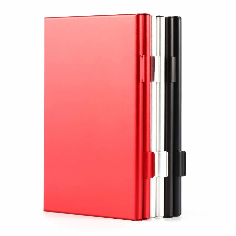 Etui na karty pamięci, kompaktowy rozmiar etui na karty SD, wysokiej jakości aluminium dobre akcesorium łatwe przenoszenie i przechowywanie dla miłośników fotografii pomieści 6 szt. kart SD