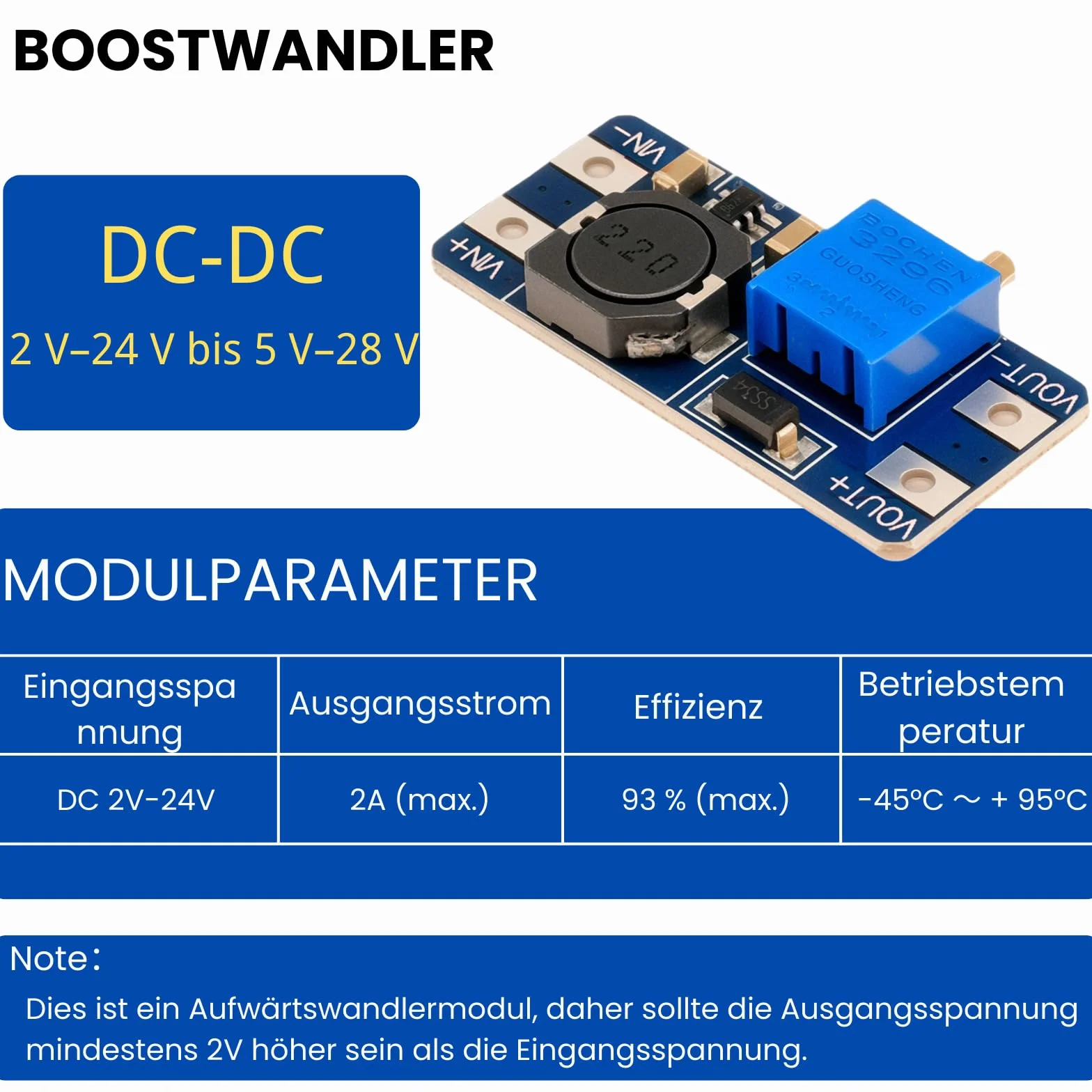 Przetwornica napięcia DC-DC Step Up Boost Converter 2-24V do 5-28V LAOMAO Power Module kompatybilny z Arduino zestaw 10