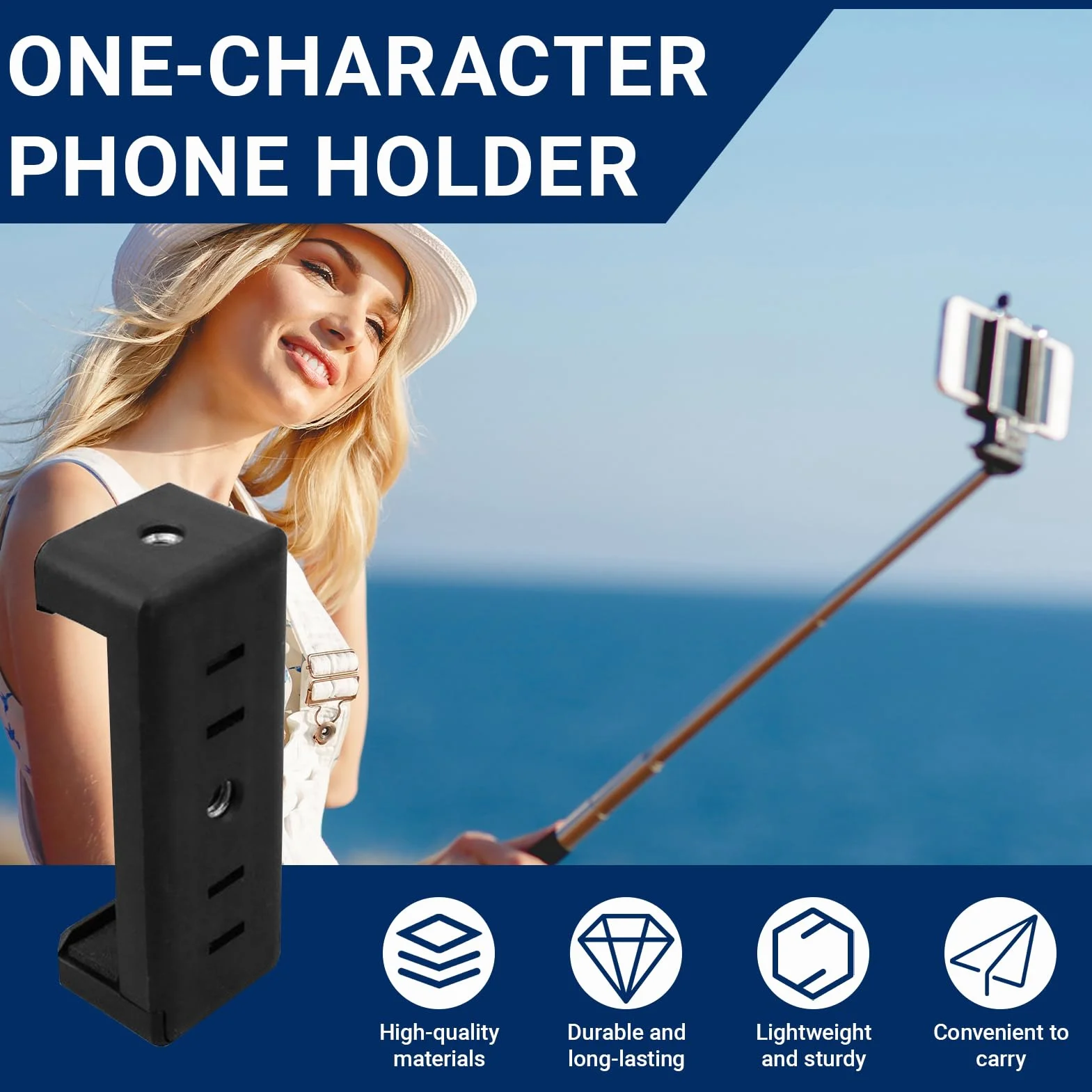 Universalny uchwyt do statywu z adapterem telefonu, regulowany klips 1/4 cala, 4 sztuki