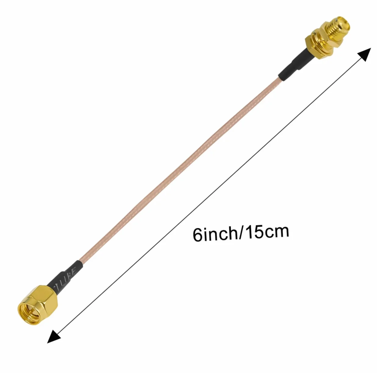 RG316 SMA kabel koncentryczny 15 cm (6 cali) SMA wtyczka do gniazda Jumper