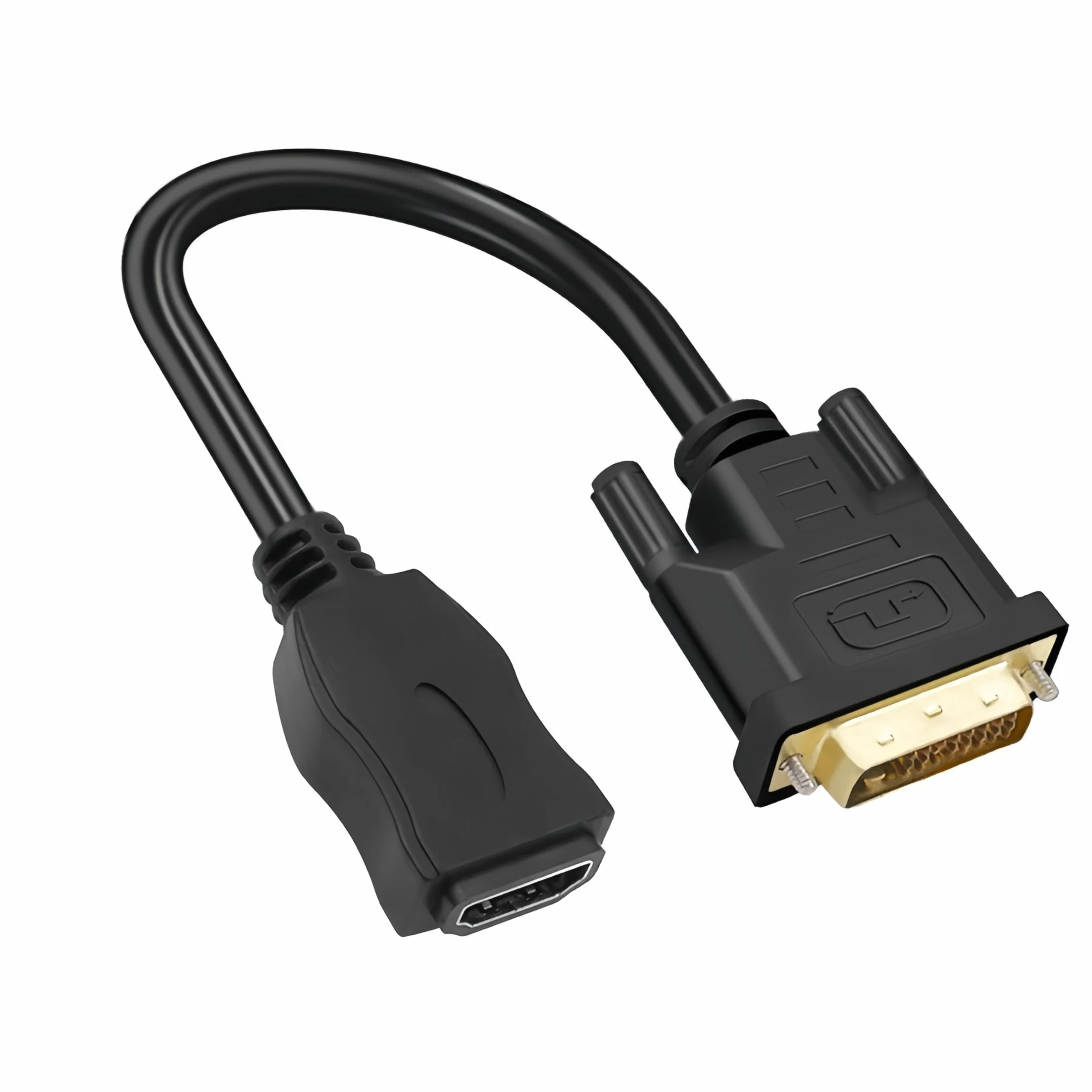 MMOBIEL Adapter Kabla HDMI na DVI Dwukierunkowy Męski DVI-D Dual Link na Żeński HDMI Konwerter 1080p Full HD 60Hz 0,3 m