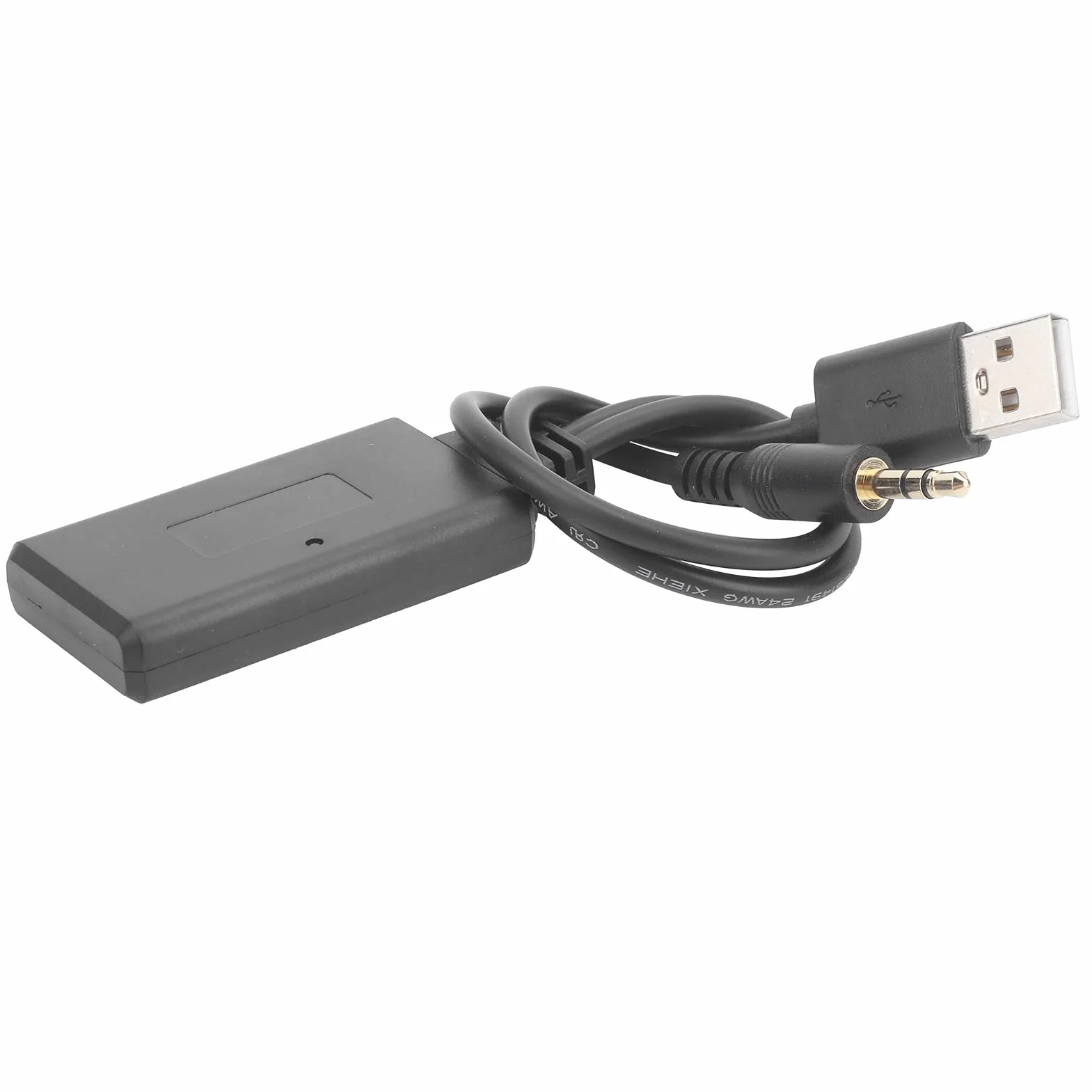 Aramox samochodowy odbiornik Bluetooth, port USB 3,5 mm AUX + 5 V/12 V, bezprzewodowy odbiornik Bluetooth 5.0, odtwarzacz muzyczny, złącze adaptera audio