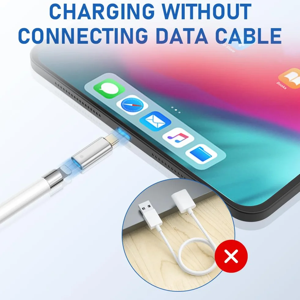 Flintronic Adapter USB-C na Apple Pencil 1. generacji, kompatybilny z iPad 10. generacji