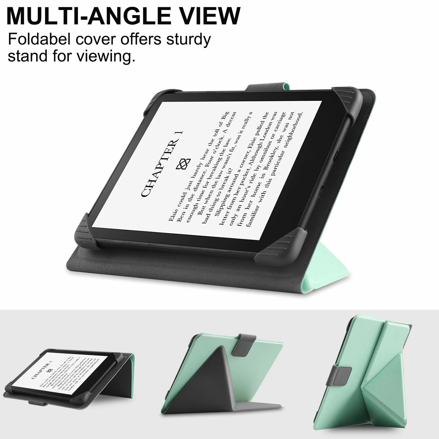 HGWALP Uniwersalna obudowa na czytniki e-book 6,8-calowe i 7-calowe, smukła obudowa PU Folio z podstawką kompatybilna z czytnikami Kindle Paperwhite/Kobo/Voyaga/Lenovo/Sony 6,8-calowymi i 7-calowymi