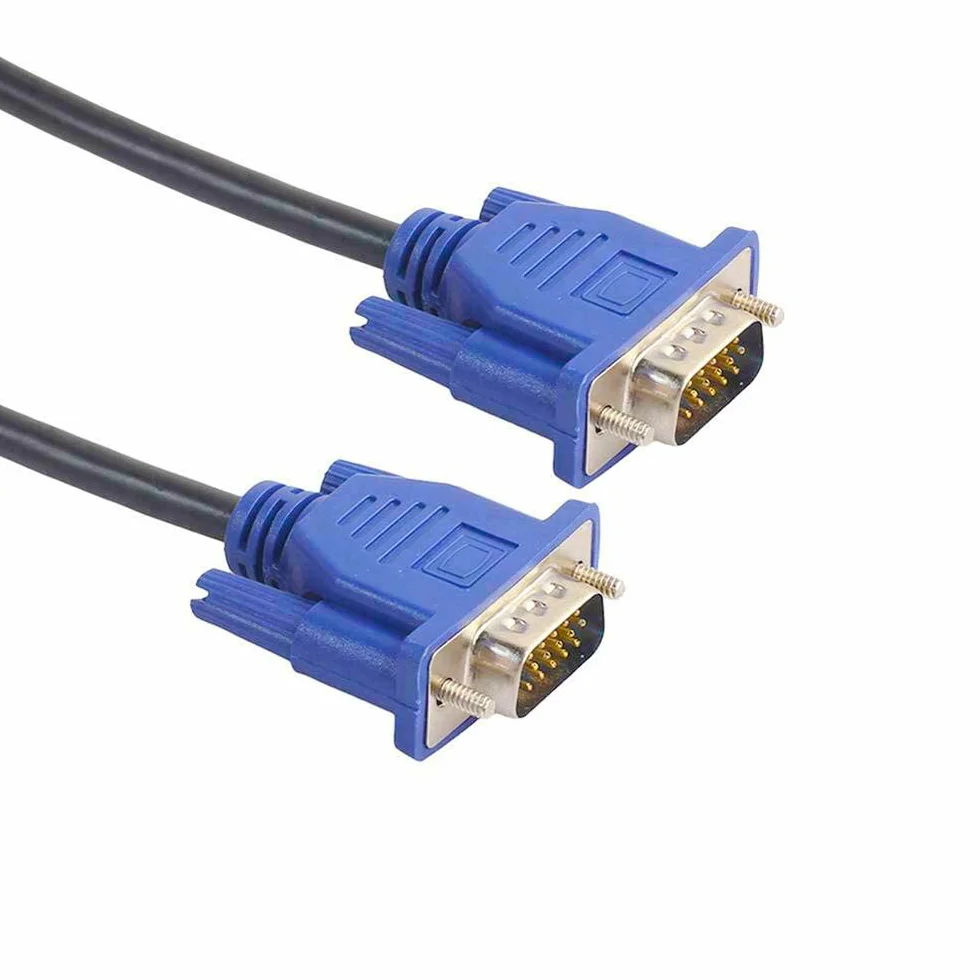 EKYLIN kabel VGA do VGA 1,5 m / 5 stóp VGA męski na męski kabel rozszerzenia wideo VGA adapter do komputera PC z monitorem z gniazdem VGA