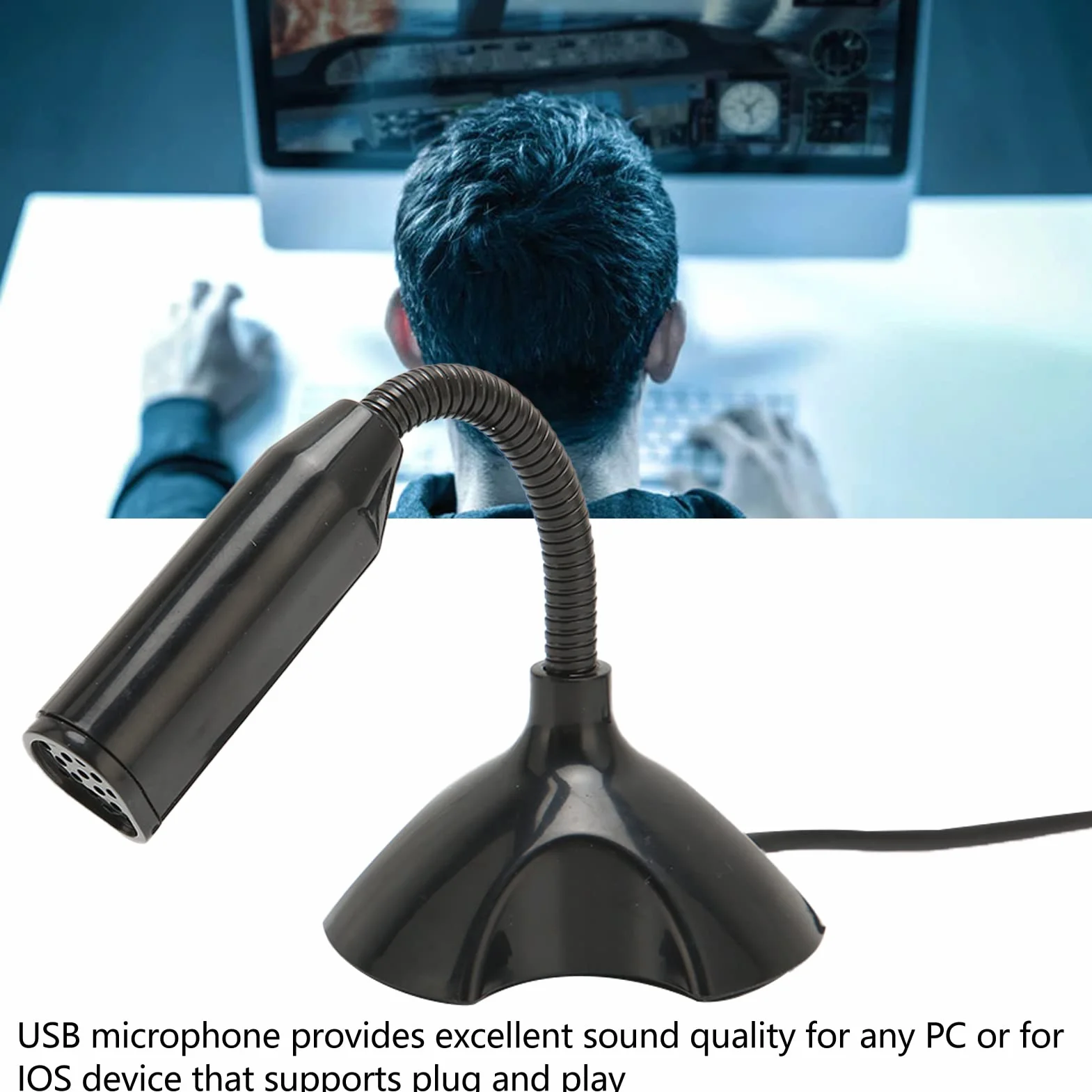 Mikrofon USB konferencyjny wielokierunkowy z redukcją szumów do komputera