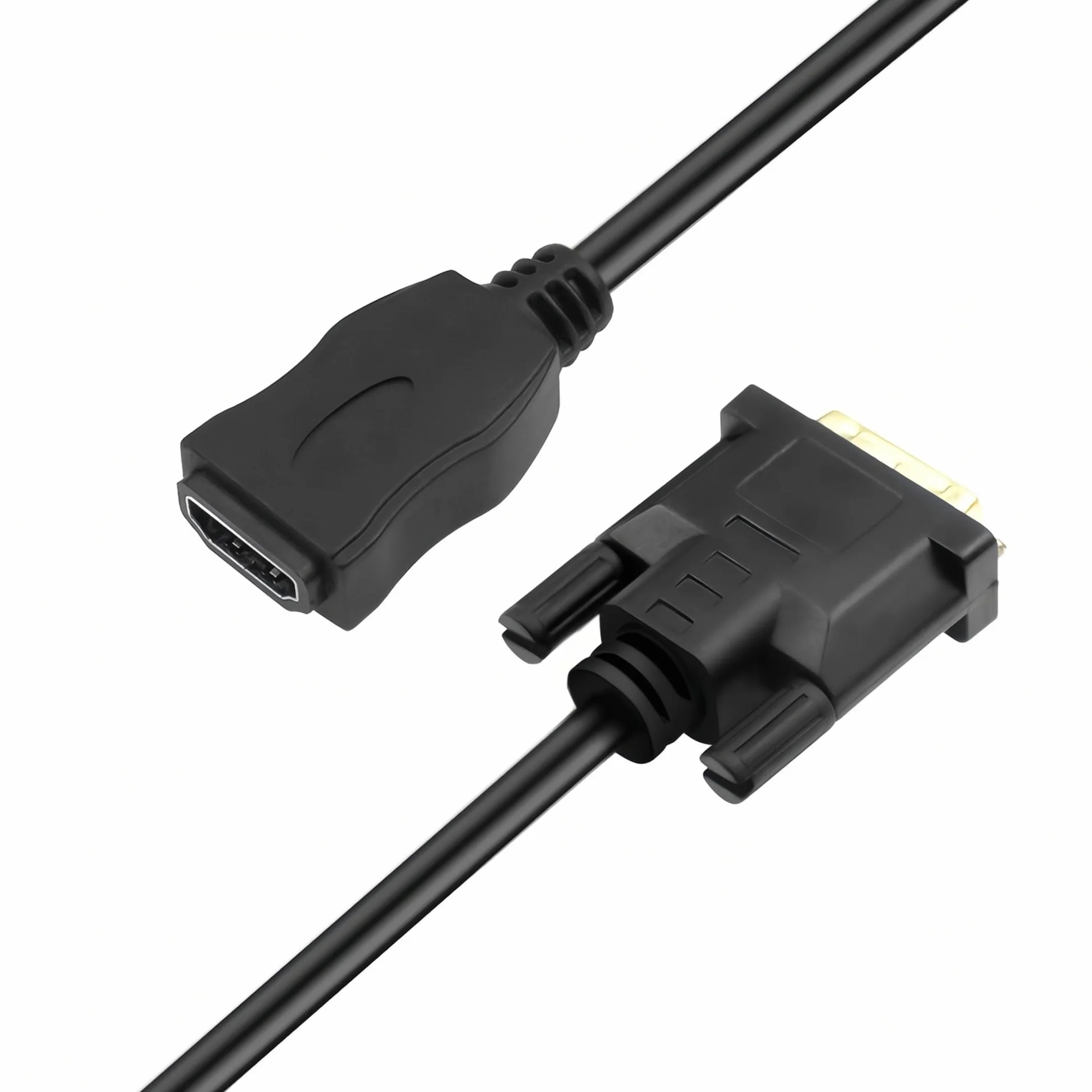 MMOBIEL Adapter Kabla HDMI na DVI Dwukierunkowy Męski DVI-D Dual Link na Żeński HDMI Konwerter 1080p Full HD 60Hz 0,3 m