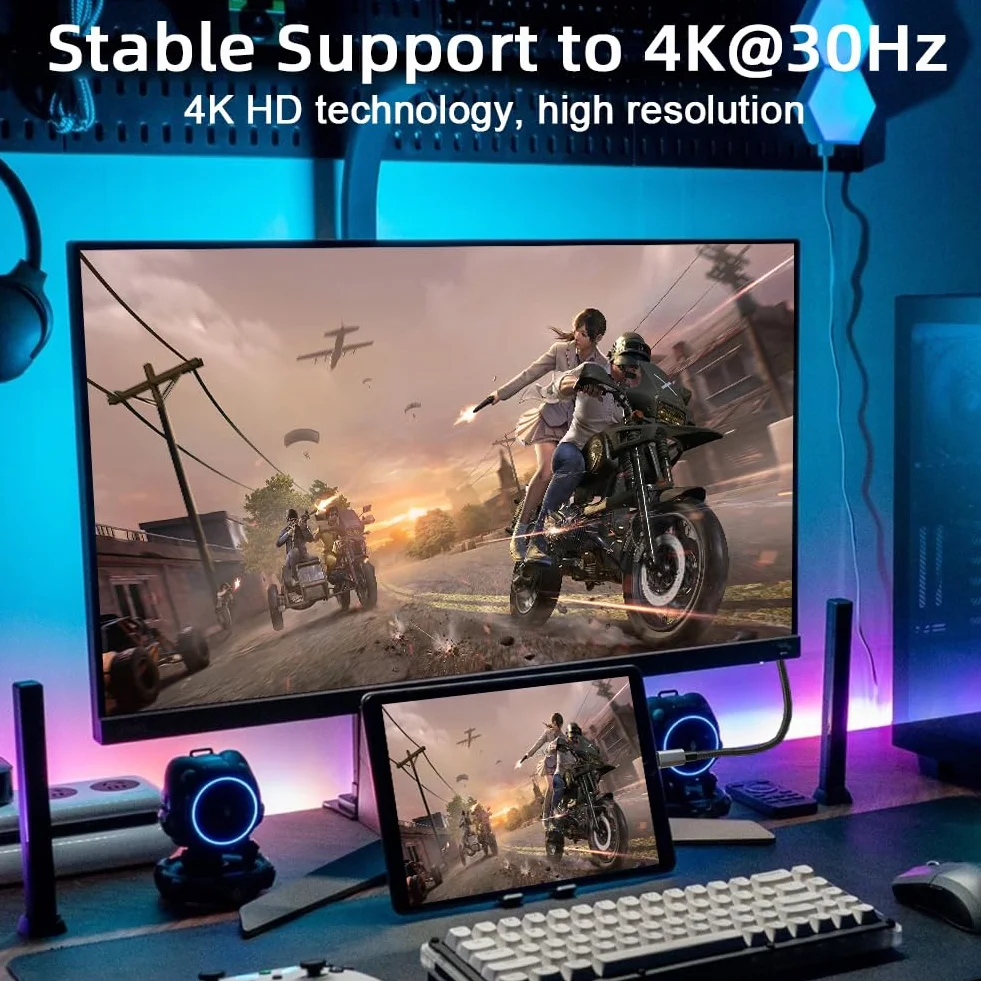 AXFEE Kabel USB C do HDMI 2 m 4K 60 Hz Ultra High Speed UHD