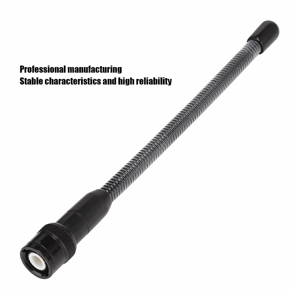 Antena Sprężynowa UHF 400-470 MHz 50 W 3dBi 16 cm BNC do Walkie Talkie Ham Radio Czarny