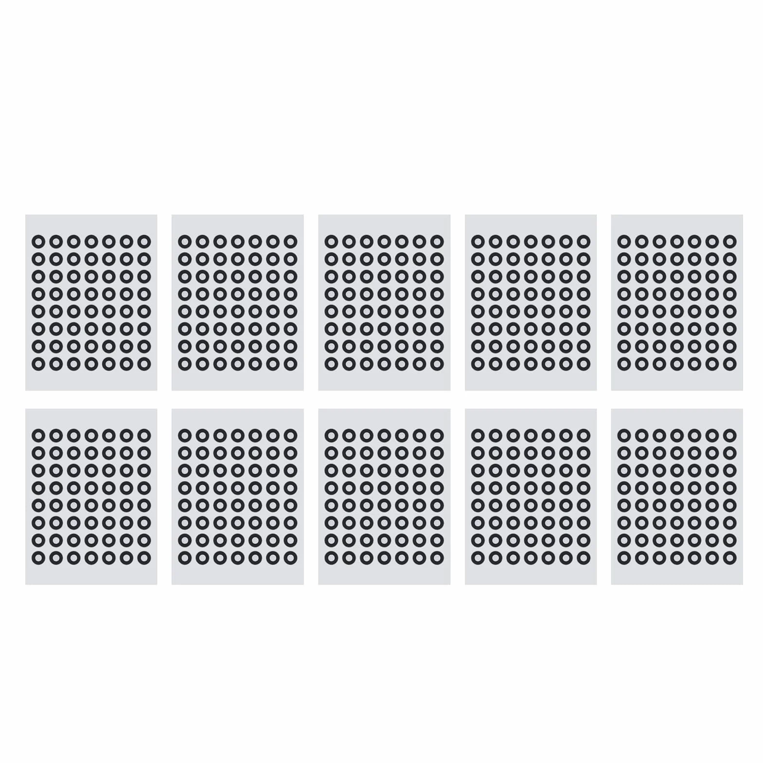 10 Arkuszy 560 szt. Markery do Skanowania 3D Kropki, Znaczniki Odblaskowe 3mm do Skanera 3D, Znaczniki Odbicia Rozproszonego do Inżynierii Odwrotnej
