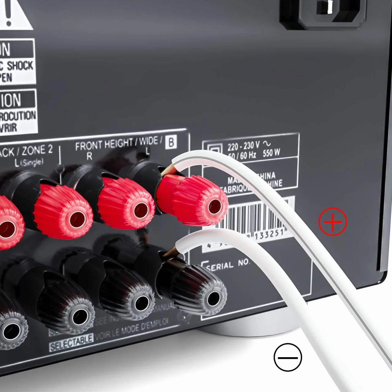 deleyCON 10m kabel głośnikowy 2x2,5mm² CCA biały