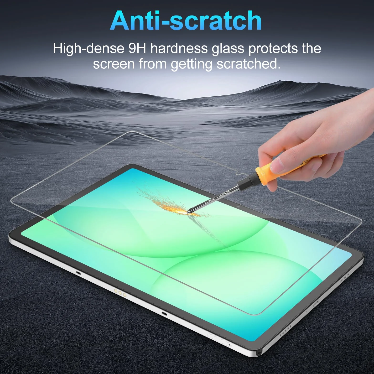 Xunylyeee 2-Pak, Ochraniacz Ekranu dla Samsung Galaxy Tab A11 Plus/A11+ A9 Plus/A9+ 11 Cali Szkło Hartowanego
