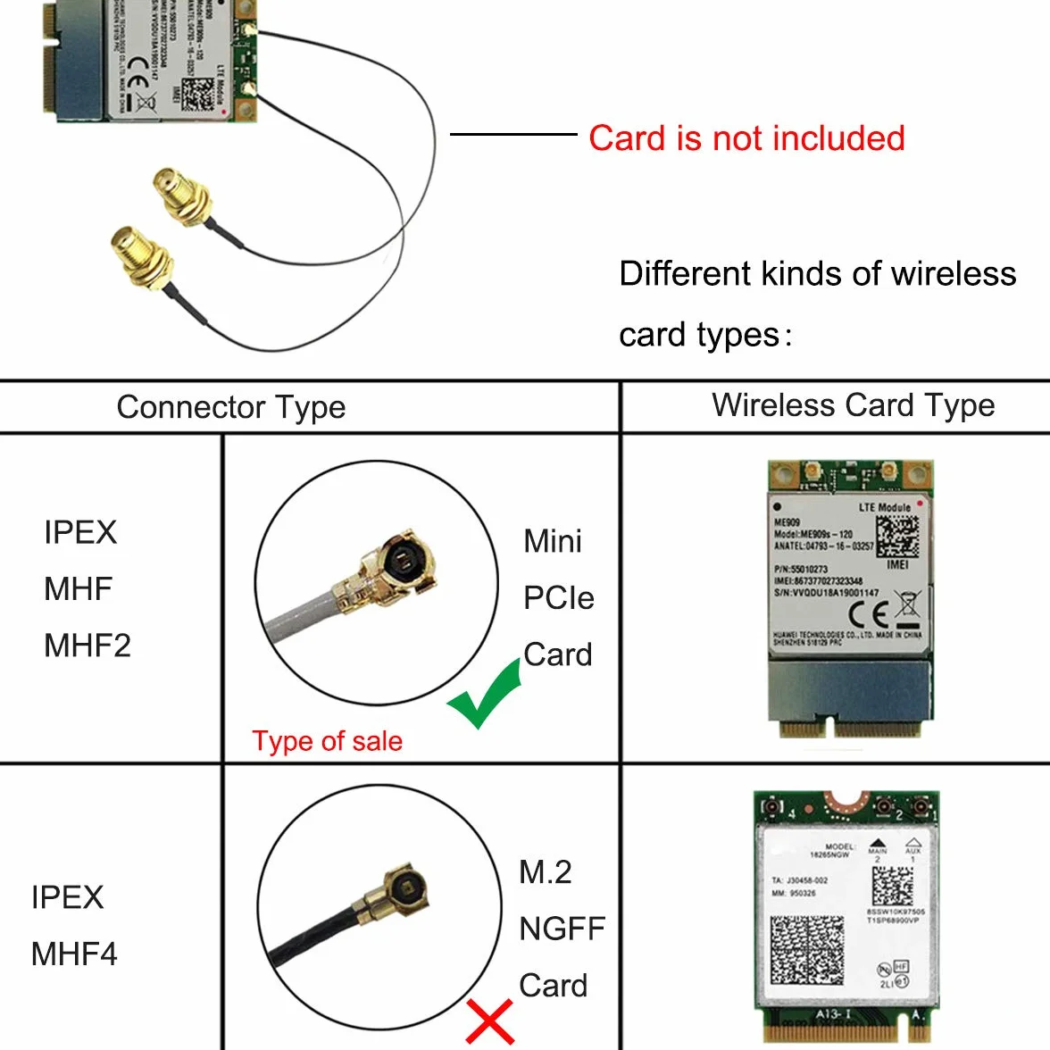 Antena WiFi Pigtail SMA męski kabel przedłużający U.FL IPEX IPX MHF MHF2 żeński 3dBi 2,4 GHz do routera