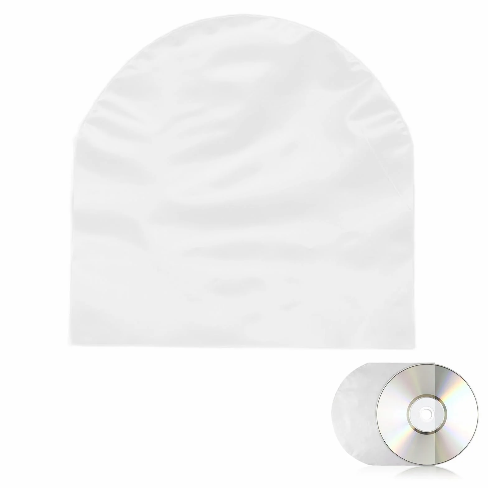 100 szt. CD DVD wewnątrz, plastikowy rękaw na 5 Punte Pennino rękawy przezroczyste S7 Fe Tab Inch CD i DVD Mini przechowywanie