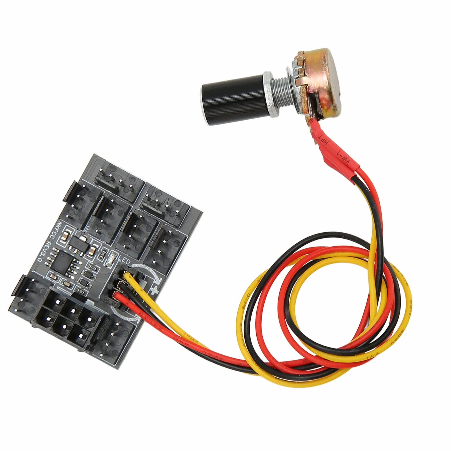 4-pinowy 3-pinowy Koncentrator Wentylatora PWM Kontroler Prędkości DC 12 V do Komputera PC, Gruby Klej do Mocowania, Elastyczny Przedłużacz, Długoterminowa stabilność, Gracze/entuzjaści