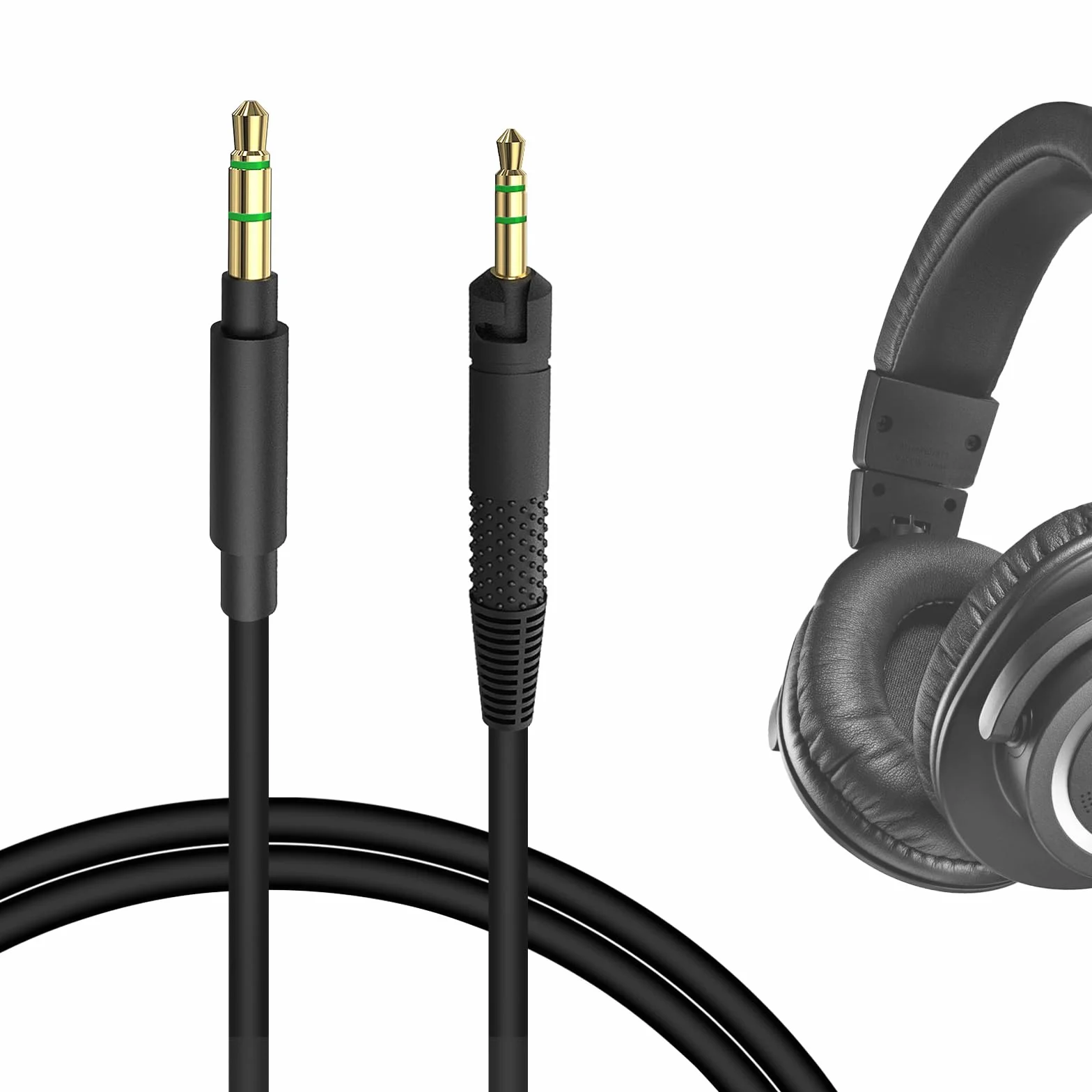 Kabel audio Geekria kompatybilny z słuchawkami ATH-M70x/M60x/M50x/M40x, 2,5 mm zamienny kabel stereo AUX (4 ft/1,2 m)
