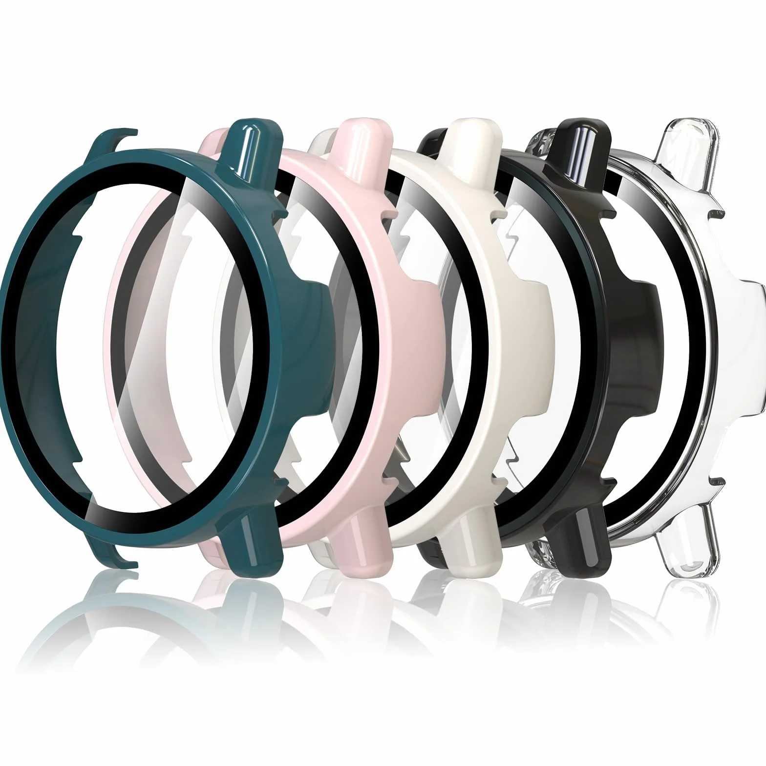 Hianjoo Szkło hartowane Etui Garmin vivoactive 5 Osłona ekranu PC 5 sztuk