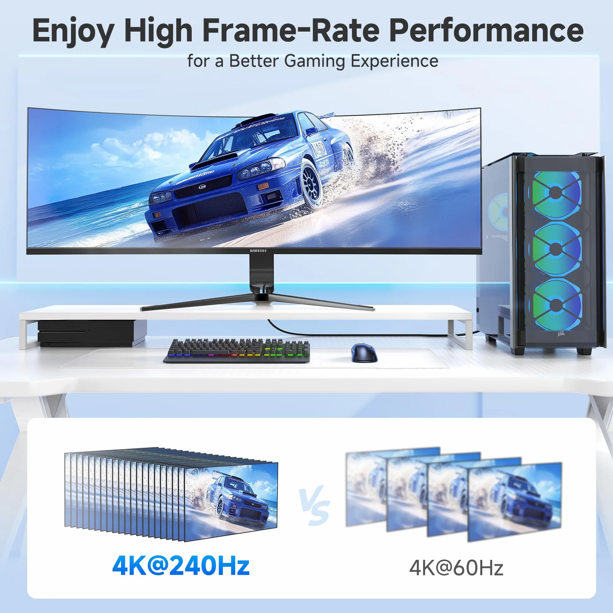 Cable Matters zestaw płaskich adapterów kątowych HDMI 2.1 8K HDR 90° 270° męski na żeński czarny