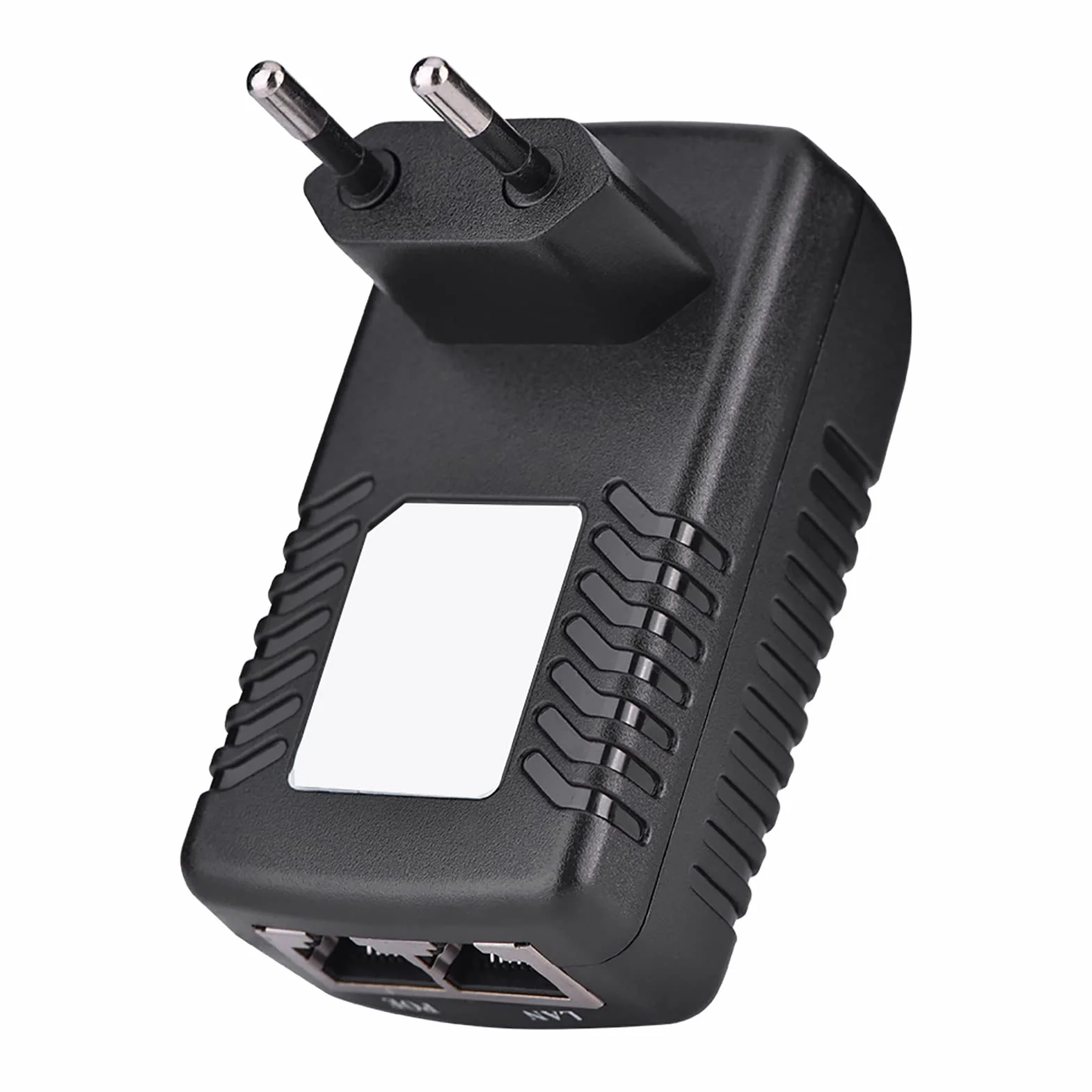 Adapter Poe Zasilacz Poe Czarny 48V 0.5A Ścienny Wtryskiwacz Poe Adapter Ethernet Telefon Ip Zasilacz Kamery Wtyczka Brytyjska