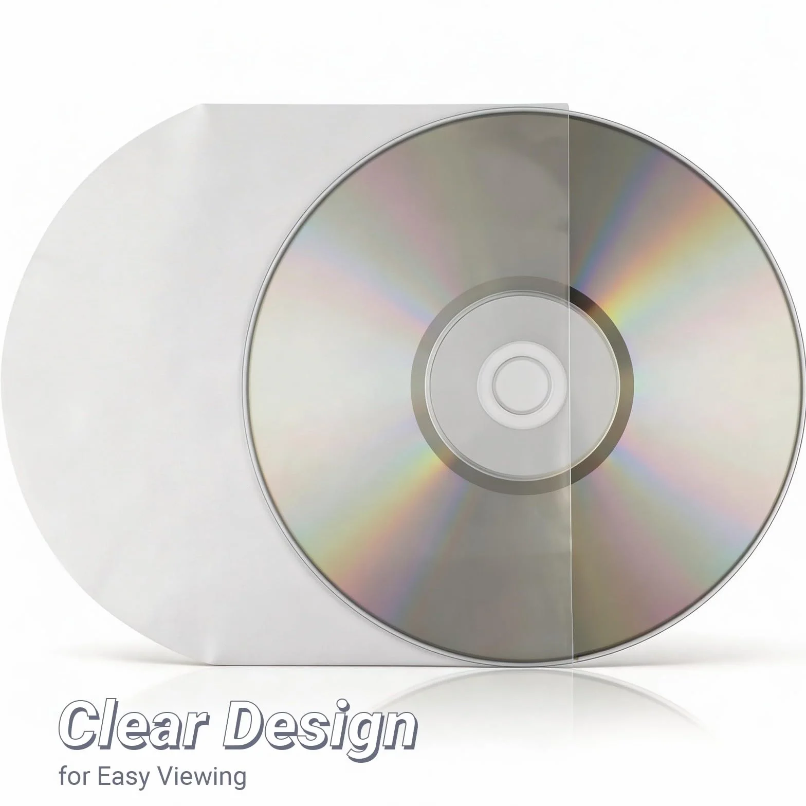 100 szt. CD DVD wewnątrz, plastikowy rękaw na 5 Punte Pennino rękawy przezroczyste S7 Fe Tab Inch CD i DVD Mini przechowywanie