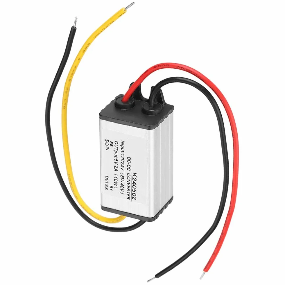 Converter Modul, opakowanie DC 12 V / 24 V do 5 V 2 A przetwornica wsteczna zasilacz moduł transformatora