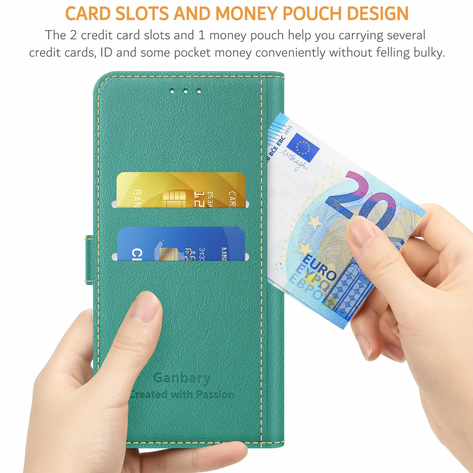 Etui kompatybilne z Honor Magic 8 Lite, skórzane etui z klapką, turkusowe