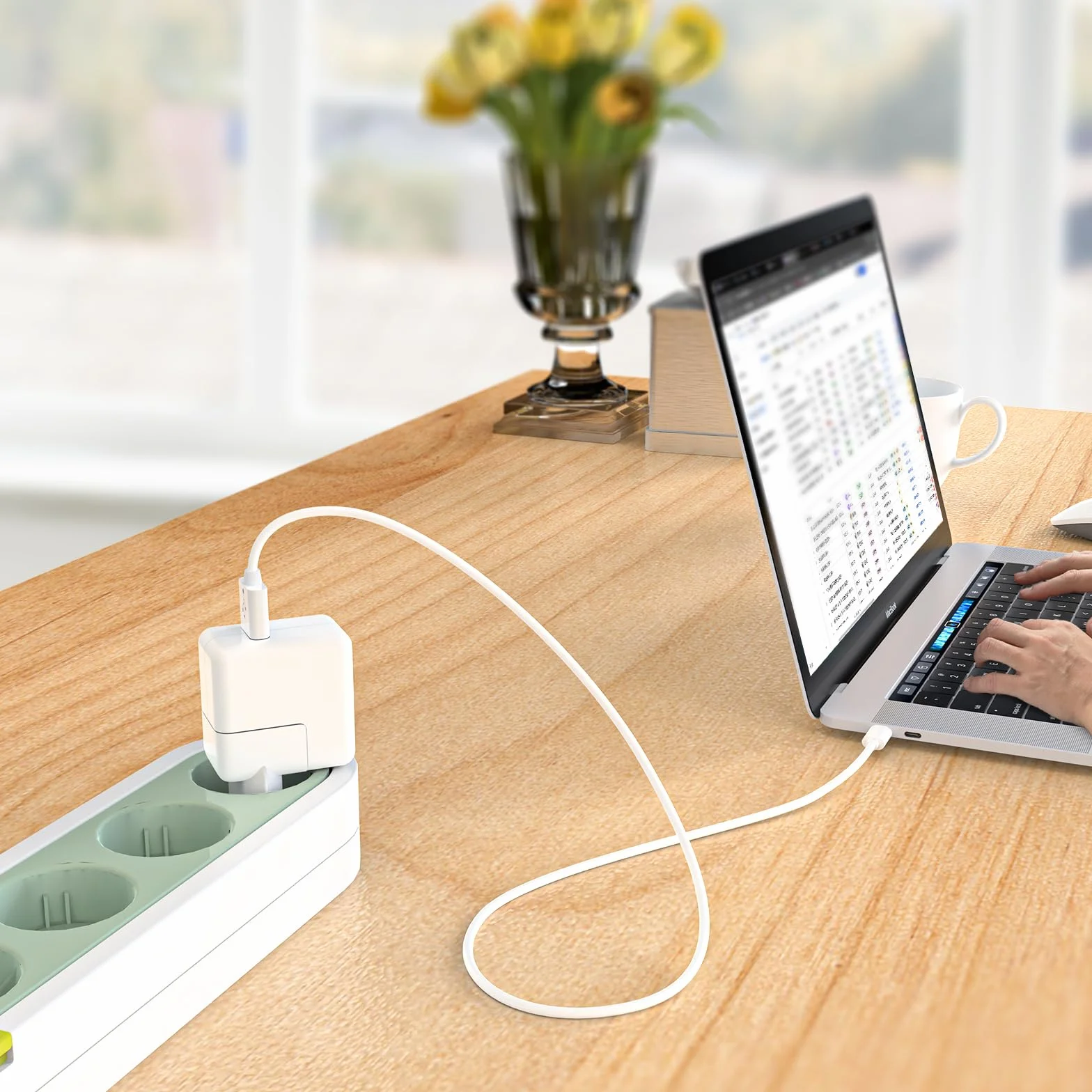 Zasilacz sieciowy Macbook Apple wtyczka do iPada AC Charger biały