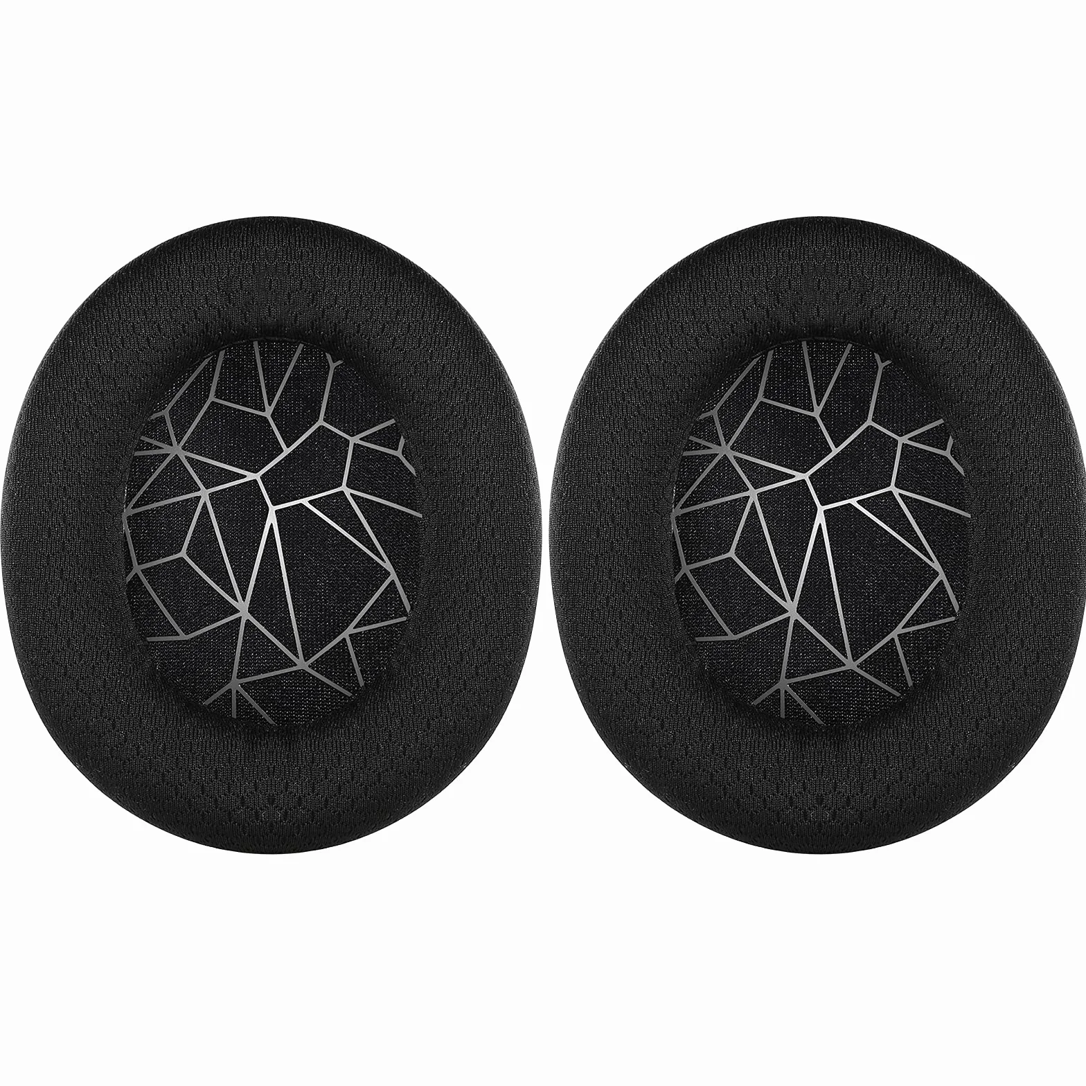 Yizhet 1 para wymiennych nauszników kompatybilnych ze SteelSeries Arctis 3 5 7 9X Pro słuchawkam, kolor srebrny