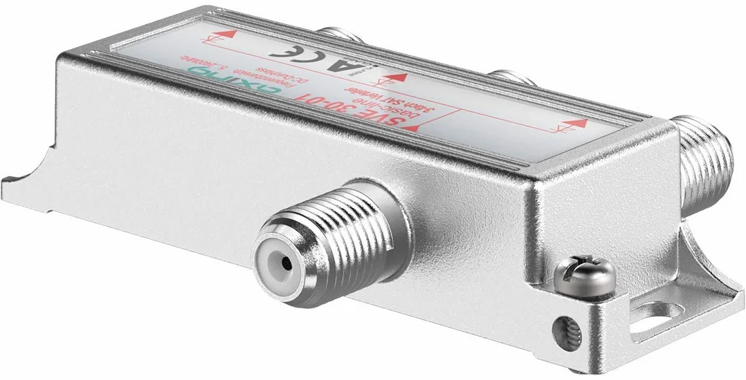 Axing SVE 30-01 potrójny rozdzielacz SAT Unicable DVB-T2 HD 5-2400 MHz klasa A