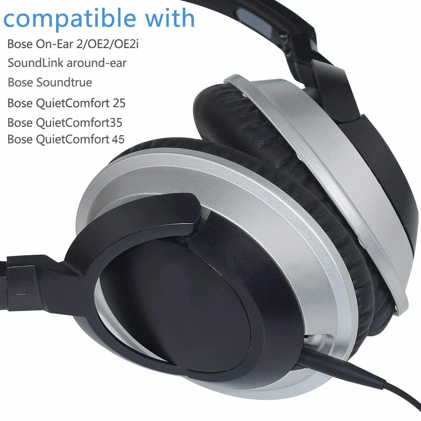 Zamienny inline mikrofon zdalna regulacja głośności kabel audio kabel kabel zgodny z Bose SoundTrue Soundlink QC25 QC35 OE2 słuchawki z urządzeniami iPhone (czarny)