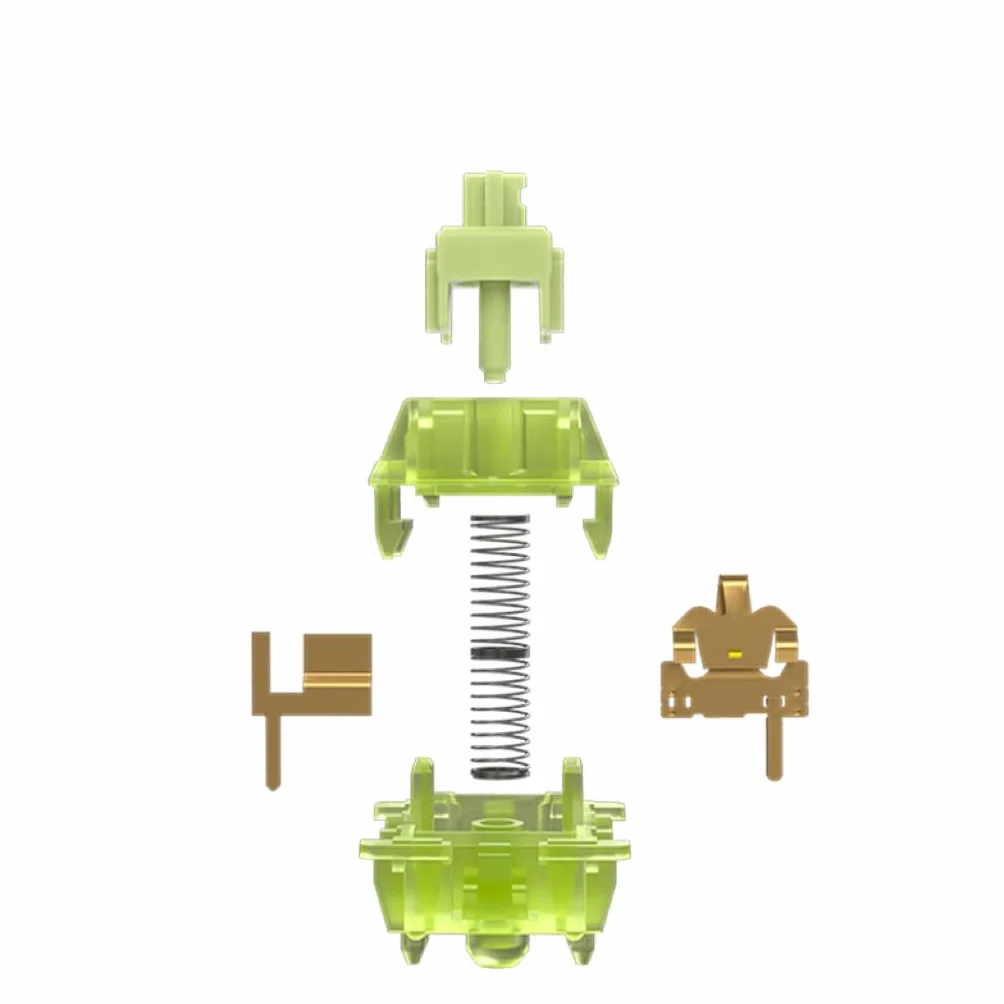Guyeks Luciola Keyboard Switch liniowy Green RGB LED 5-pin wstępnie Lubricated 36 sztuk