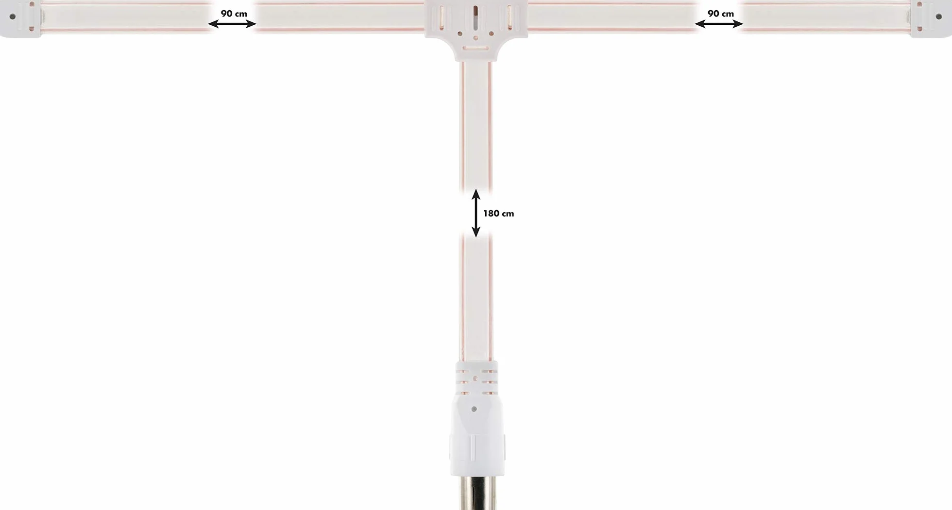 SCHWAIGER 20396 UKW FM antena rzucana, antena radiowa, antena pokojowa, odbiornik HiFi, system stereo, radio, odbiór radia, przezroczysta, 1,8 m